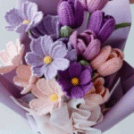 Ramo premium flores mixtas crochet