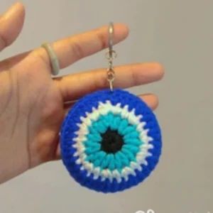 Llavero ojo turco crochet