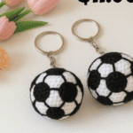 Llavero Tejido Balón de Fútbol