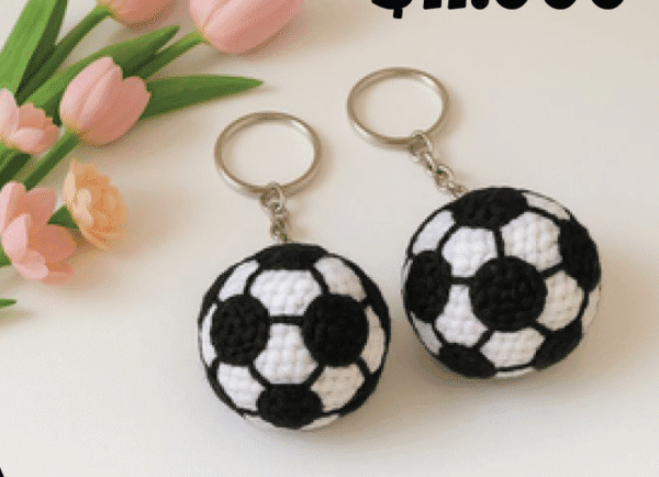 Llavero Tejido Balón de Fútbol